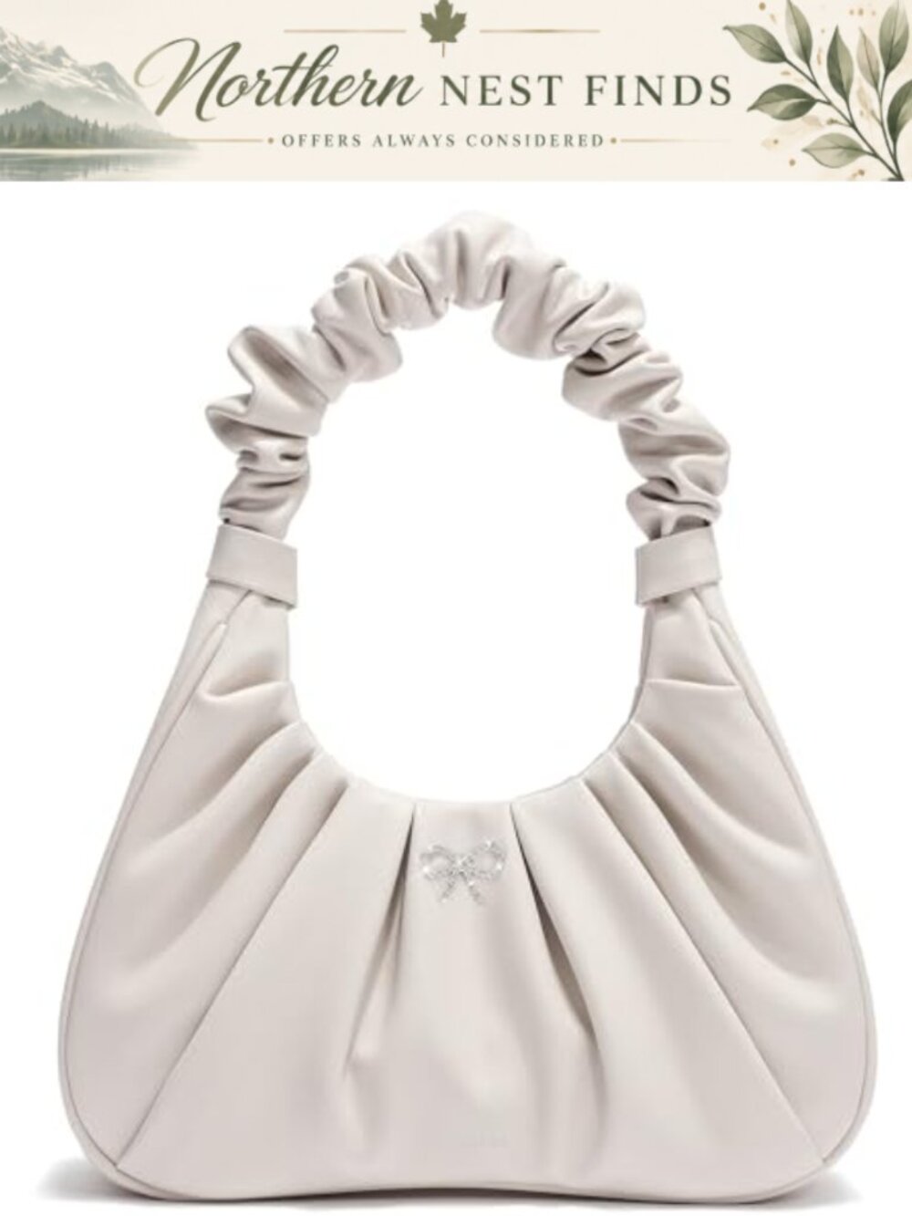 Cloud Design Handbags Cute Crescent Evening Bag with Zipper